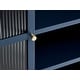 preview thumbnail 6 of 5, Rye Studio Brianne Modern Metal & Glass 55" Display Cabinet