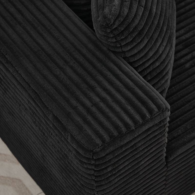 Modular Sectional Couches for Living Room, Single Seat (Black), Can extend an L-shaped sofa or transform it into a U-shaped sofa