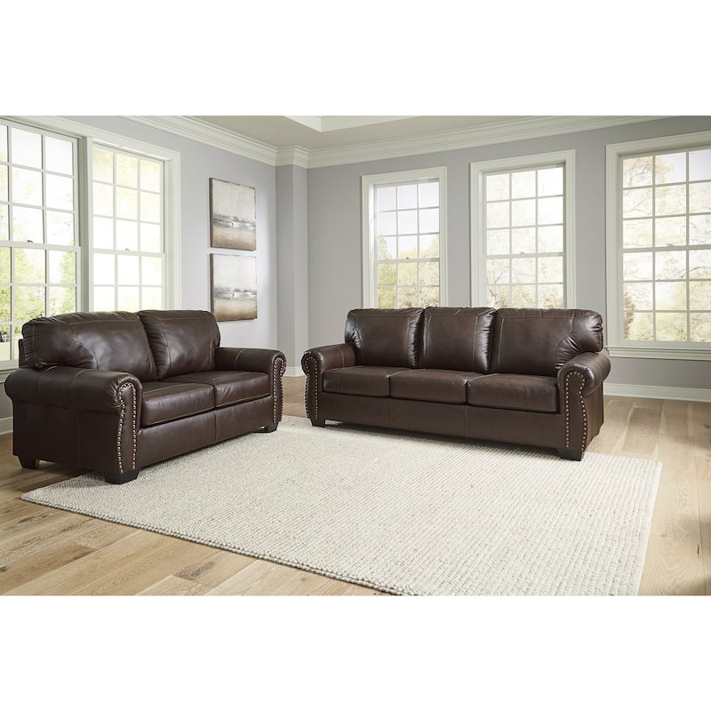 Signature Design by Ashley Colleton Brown 2-Piece Upholstery Package - 92" W x 40" D x 39" H