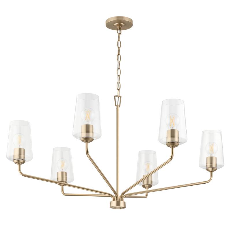 Celino Six-Light Large Chandelier with Clear Glass - 21