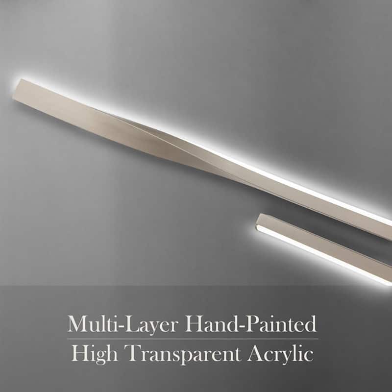 23.6-in 2-Light Minimalist Linear LED Vanity Light