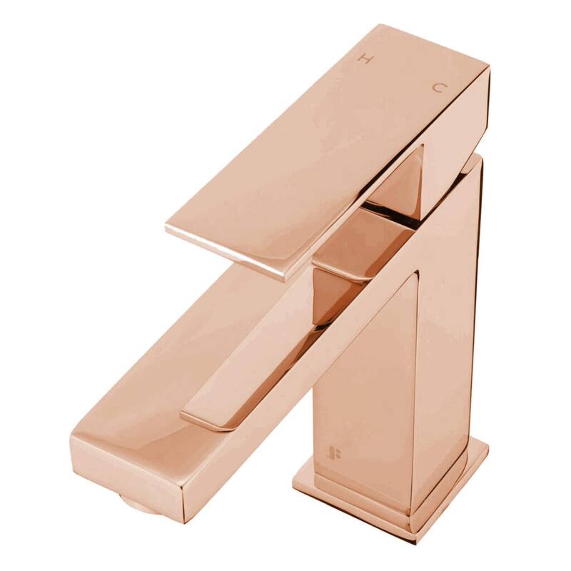 Fine Fixtures Modern Single Hole Bathroom Sink Faucet with Pop-up Drain and Strainer Basket
