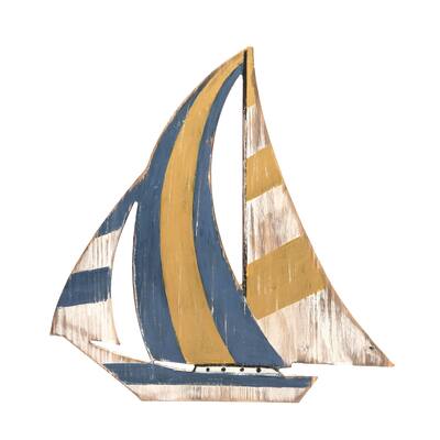 Sail Boat Wall Art 15.55 x 15.16 x 0.47 Inches.
