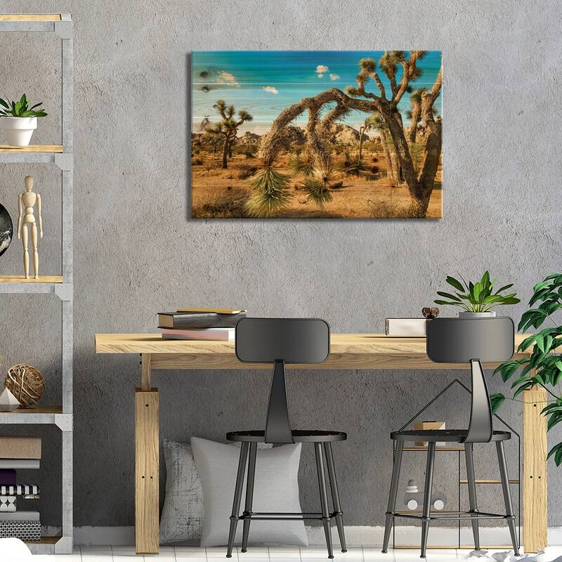 Joshua Tree National Park Print On Wood by Mark Paulda - Multi-Color