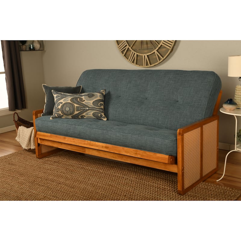 Somette Westport Full-size Futon in Honey includes Mattress