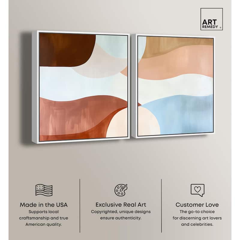 Evolving Shapes I Canvas Set of 2 by Art Remedy