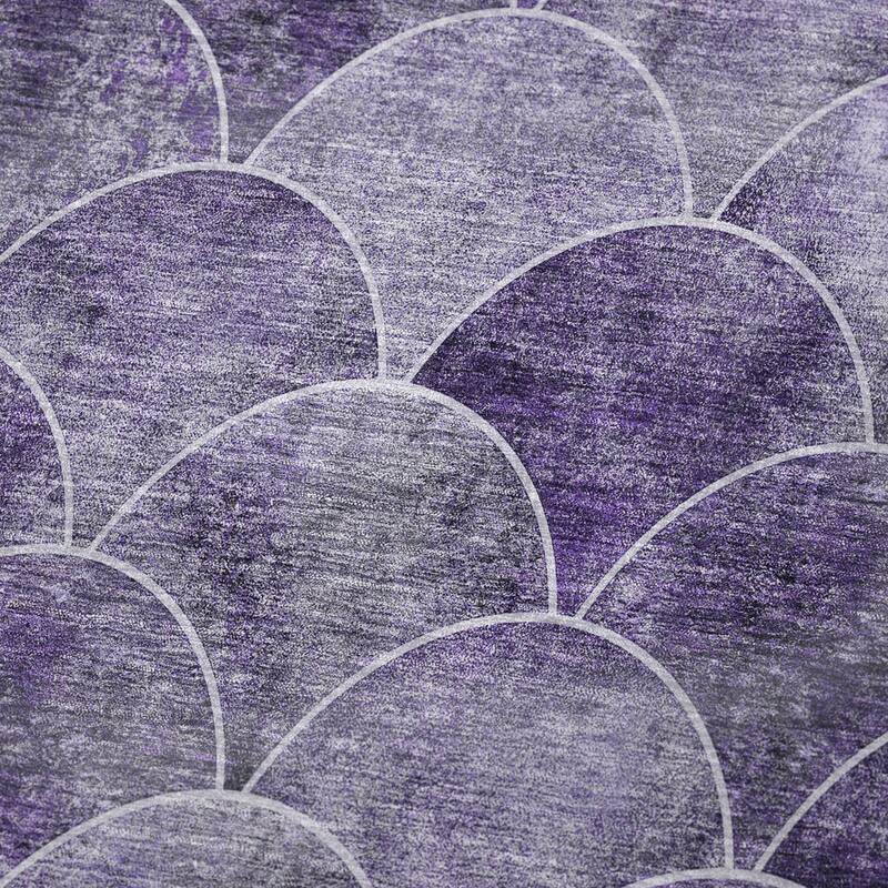 Premium Machine Washable Modern Arches Sherpa Throw Blanket