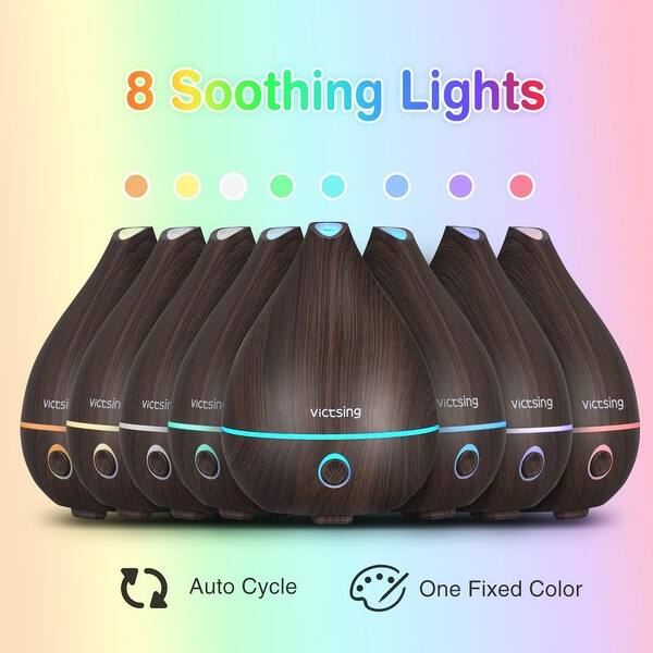 Victsing 130ml Aromatherapy Essential Oil Diffuser Portable Ultrasonic Cool Mist Humidifier Mini Aroma Oil Diffuser Overstock Essential Oils
