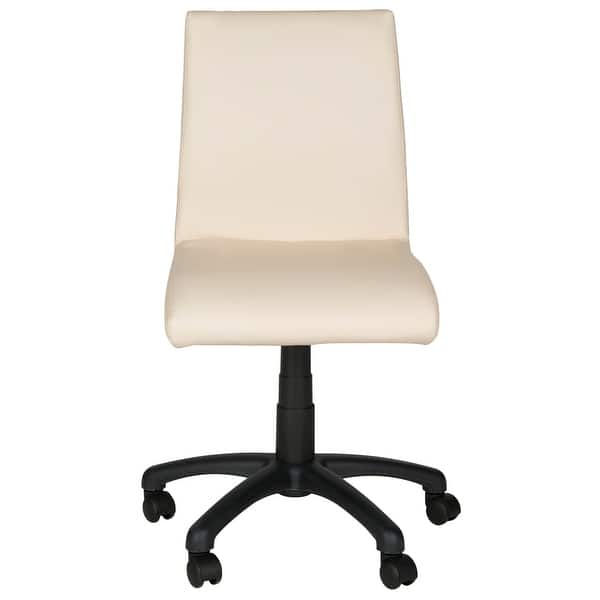 slide 2 of 5, SAFAVIEH Office White Hal Desk Chair - 18.1" x 22.4" x 32.5"