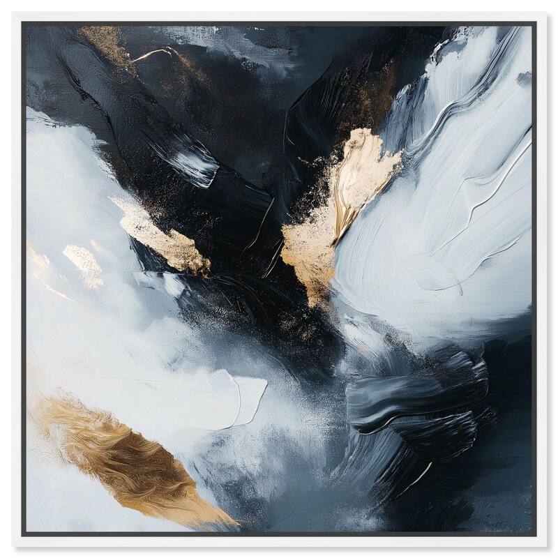 Golden Spark II Canvas by Art Remedy - White - 30" x 30"
