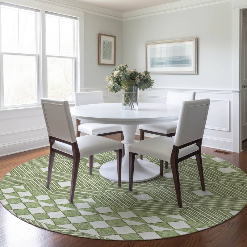 Machine Washable Indoor/ Outdoor Chantille Boho Moroccan Rug