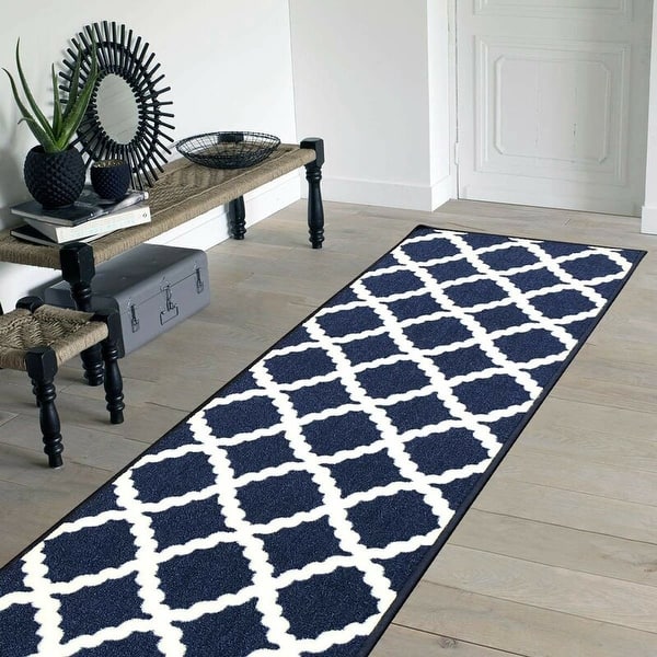 Pyramid Decor Area Rugs for Clearance Blue Modern Geometric Design - 2'3 x  4'7 - 2'3 x 4'7 - Bed Bath & Beyond - 24085610