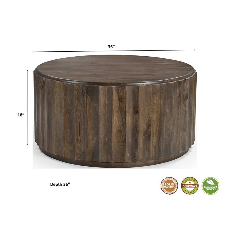 Sydney 2-piece Solid Wood Living Room Table Set