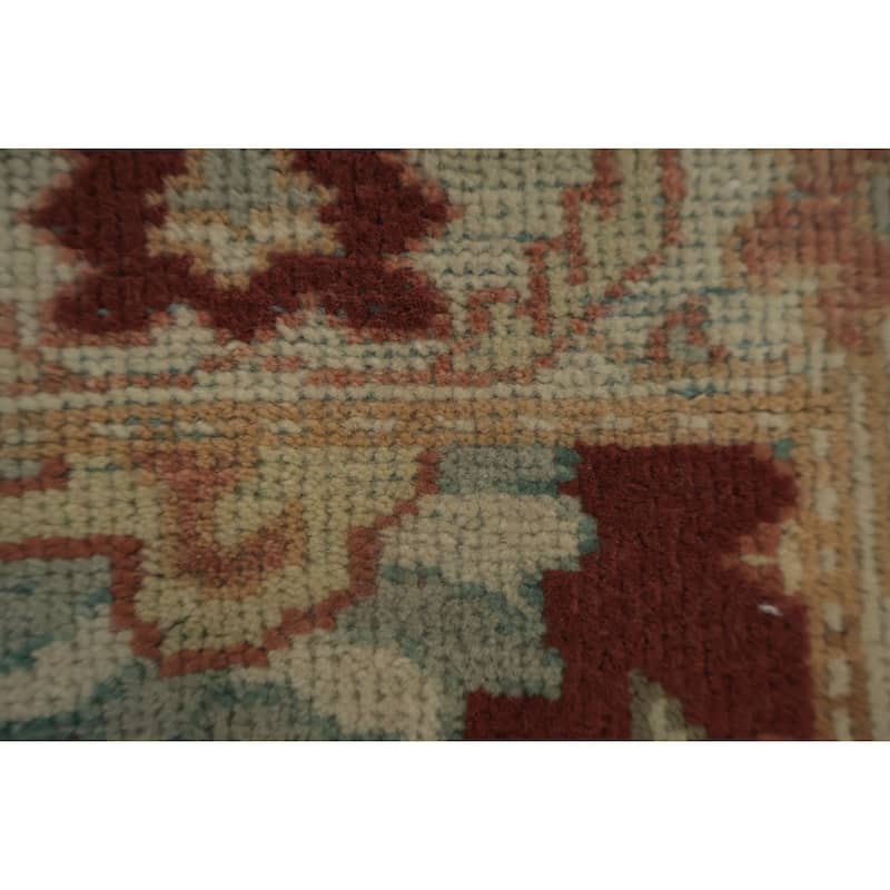 Hand Knotted Oriental 100% Wool Carpet Traditional All-Over Brown Ziegler Area Rug - 3' 11'' X 2' 1''