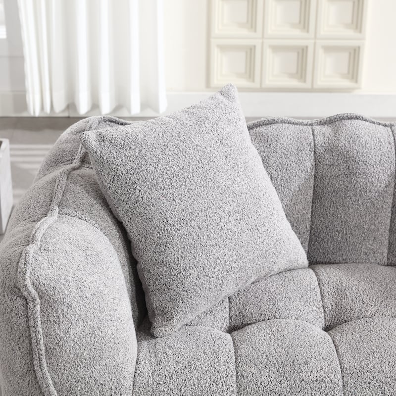Soft Bean Bag Chair with High Resilience Foam Core for Family Members and Friends Engaged in Games,Reading,Watching TV