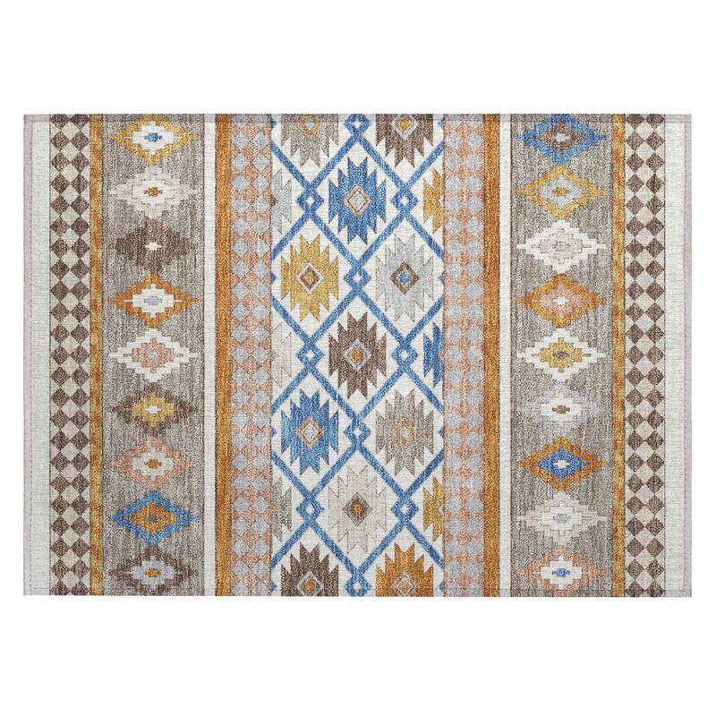 Machine Washable Indoor/ Outdoor Global Clemente Chantille Rug