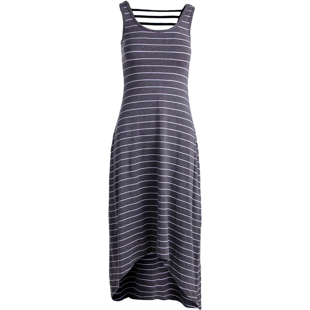 Shop Marc New York By Andrew Marc Womens Maxi Striped Performance Dress Grey L Overstock 12673512
