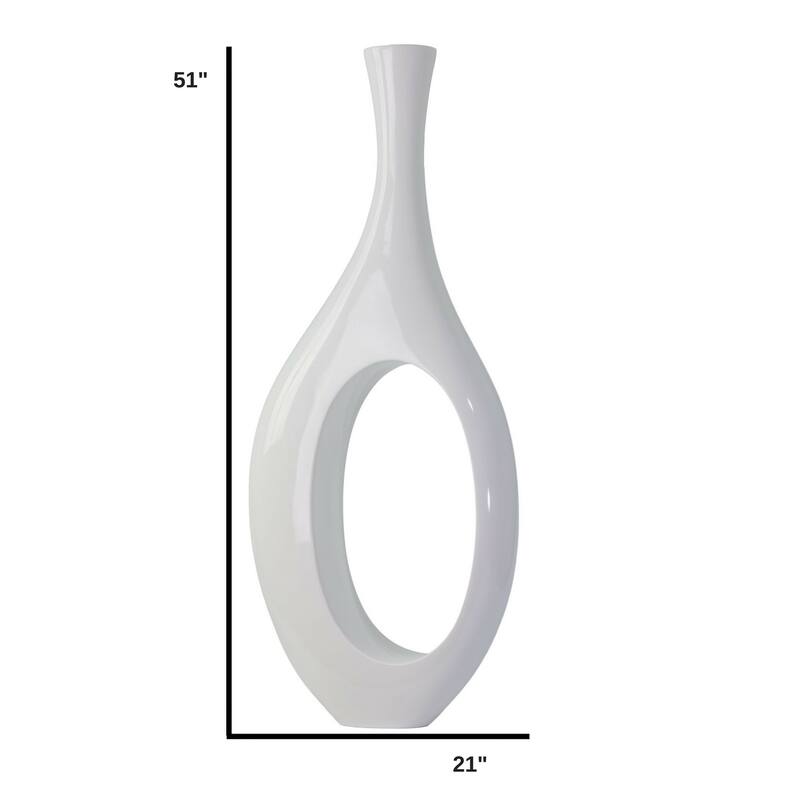 Trombone Modern Handmade Resin Vase Set