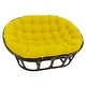 preview thumbnail 17 of 21, 65-inch by 48-inch Solid Twill Double Papasan Cushion (Cushion Only) Sunset