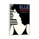 preview thumbnail 8 of 10, iCanvas "Blue Velvet Minimalist Poster - Dorothy " by Popate Framed Canvas Print White - 26x18
