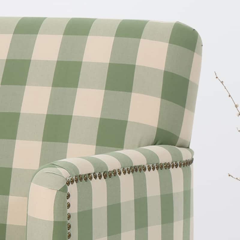 Harrison Tufted Fabric Club Chair by Christopher Knight Home