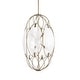 preview thumbnail 6 of 9, Uttermost Valencia 6 Light Glass Panel Pendant - 19"W x 19"D x 31"H
