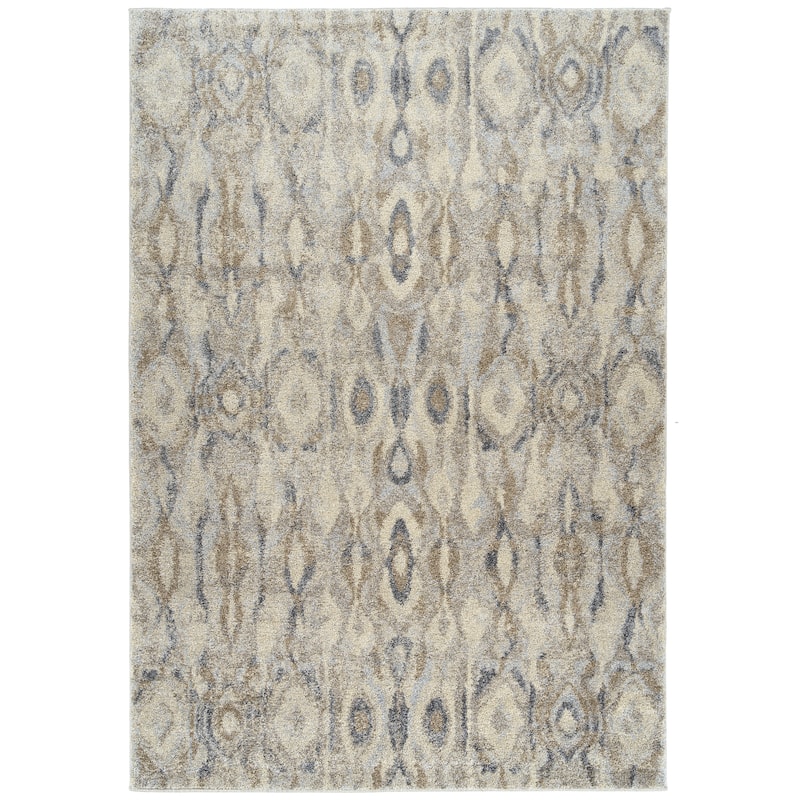 Addison Plano Bohemian Ikat GREY Area Rug