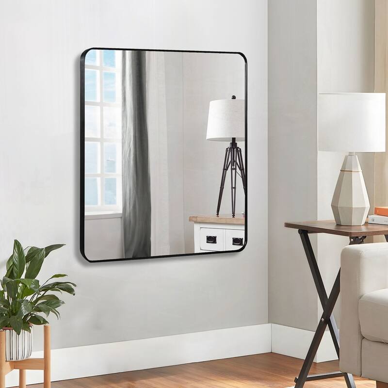 Metal Framed Round Bathrrom Mirror