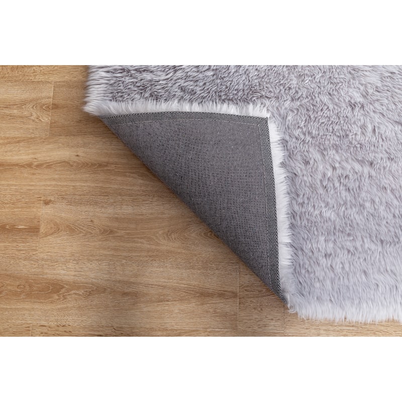 Flokati Shag Collection 5x7 Area Rug - 5' x 7' - 5' X 7'