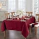 Caiden Elegance Damask Tablecloth - 60"x102" - Cranberry