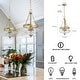 preview thumbnail 11 of 10, Rella Modern Farmhouse Urn 12 inch Pendant Teardrop Glass Kitchen Island Chandelier Adjustable Lights