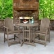 preview thumbnail 2 of 5, HIGHWOOD Hamilton 3-piece Counter-Height Outdoor Dining Set