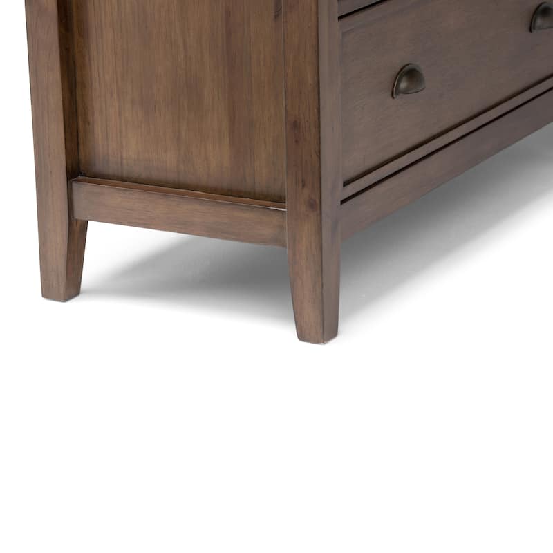 WYNDENHALL Mansfield SOLID WOOD 39 inch Wide Transitional Medium Storage Cabinet - 39"w x 17"d x 42" h
