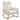 HOMYKA 28" Wide Rocking Chair for Nursery with Solid Wood Leg