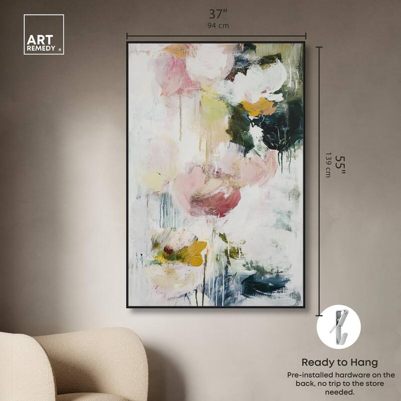 Dripping Colors IV Canvas by Art Remedy