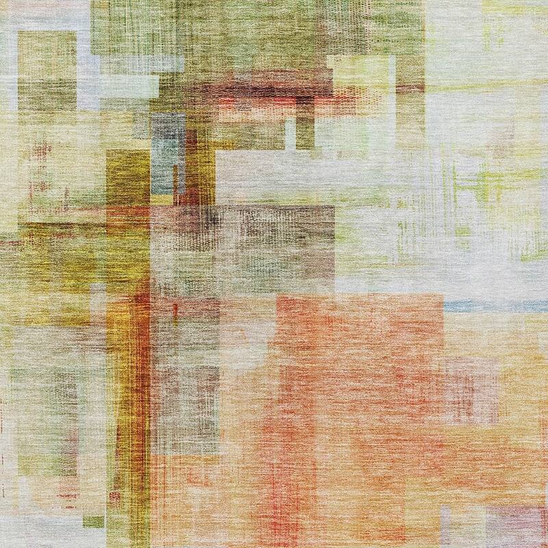 HomeRoots Abstract Transitional Rectangle Outdoor Rug