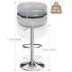 preview thumbnail 2 of 78, Bar Stools Adjustable Height Swivel Faux Leather Armless Barstools