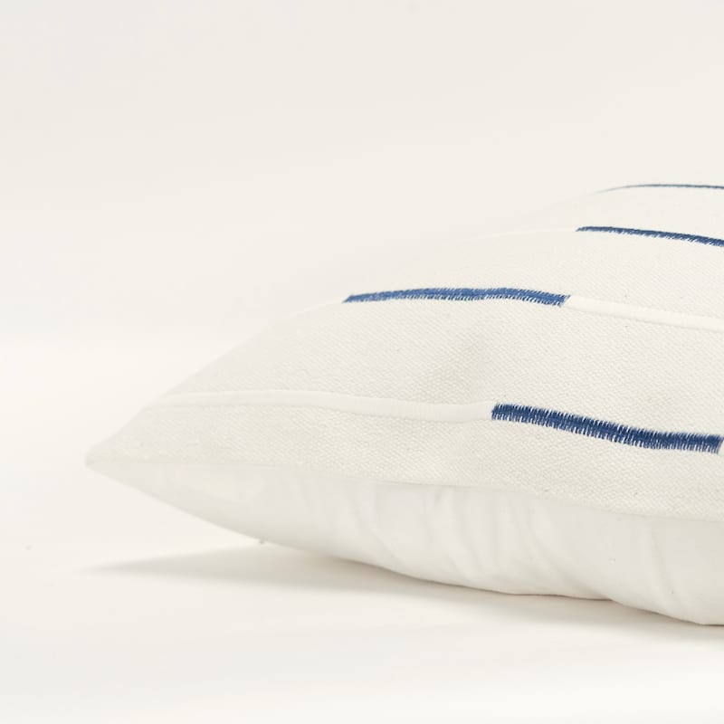 Rizzy Home Transitional Ivory Decorative Pillow Cover 20" x 20"