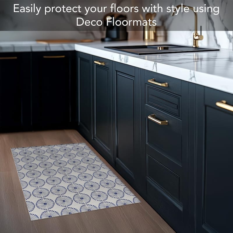 Sun Tiles Deco-Floormat, Decorative Mat, Designer Rug, Waterproof, Low Profile, Eco-Friendly Non Slip, Made in The USA (3' x 2')