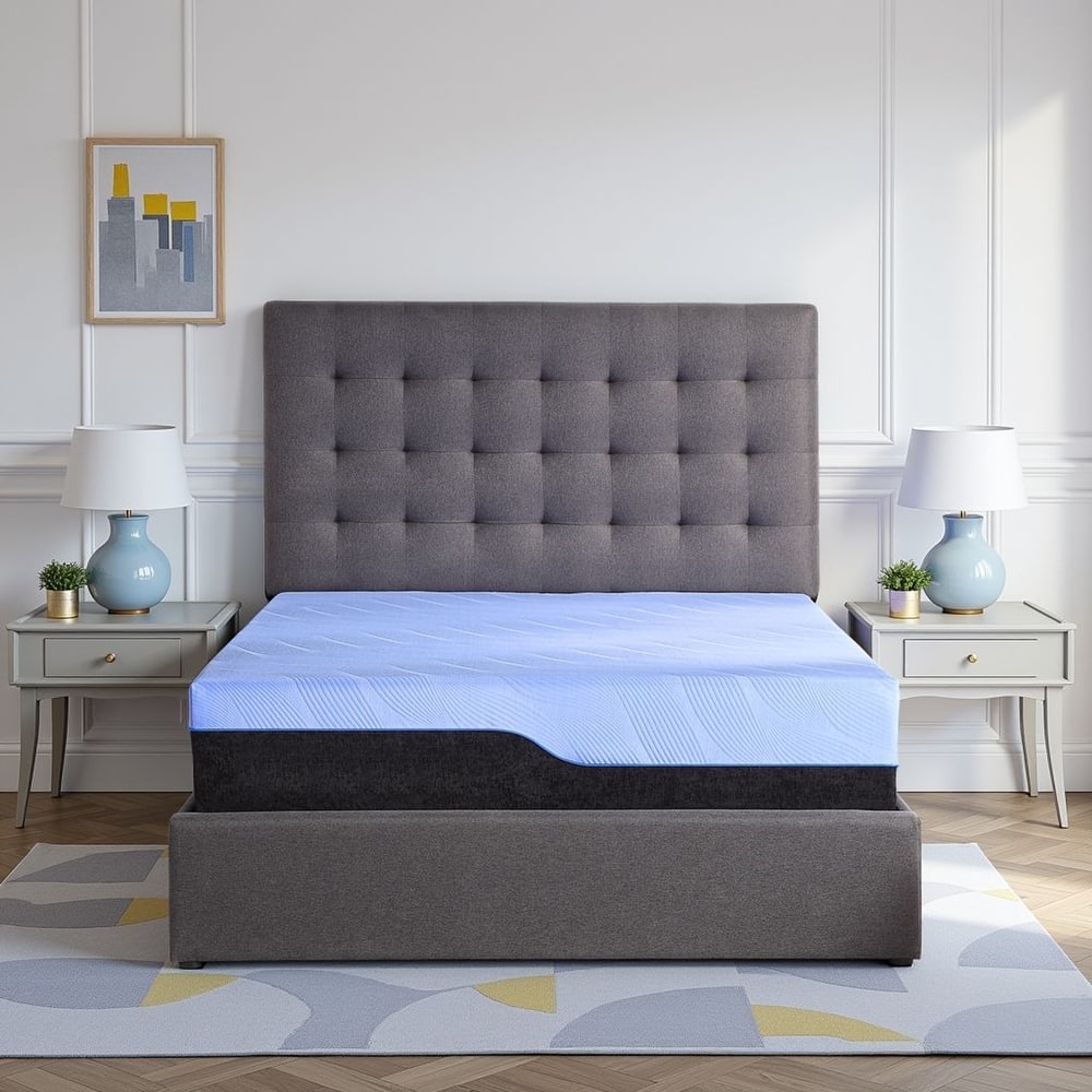 Bridgevine Home 12 inch Refresh Hybrid Cooling Fast Responding Latex Foam and Coil Adult Mattress