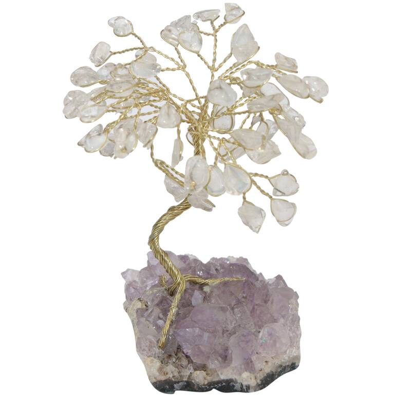 Novica Handmade Little Tree Quartz Gemstone Sculpture