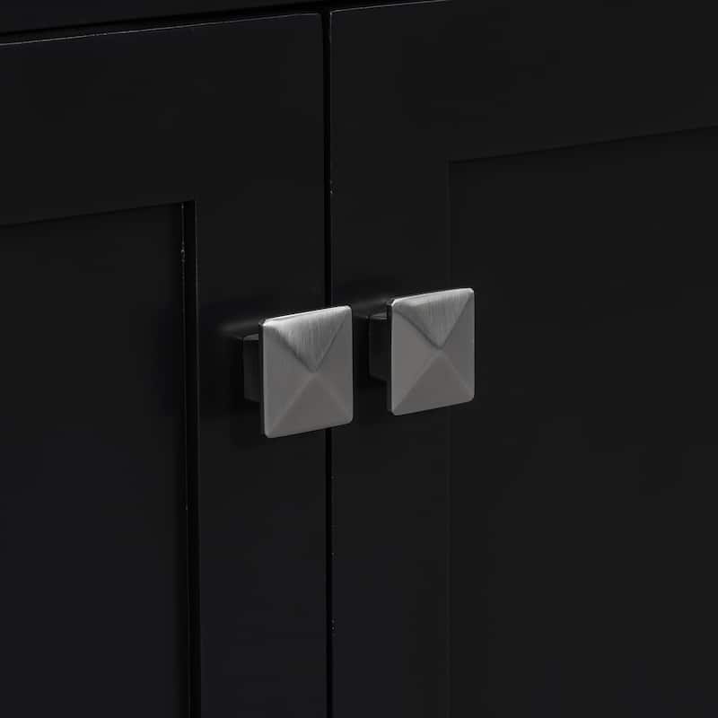 30" Bathroom Vanity with Ceramic Sink, Modern Single Bathroom Cabinet with 2 Doors and a Shelf, Soft Close Doors