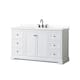 Option White / Giotto Quartz Top / Matte Black Hardware