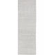 preview thumbnail 28 of 32, Branham Handmade Subtle Stripe Viscose Area Rug 4' x 6' - Light Grey