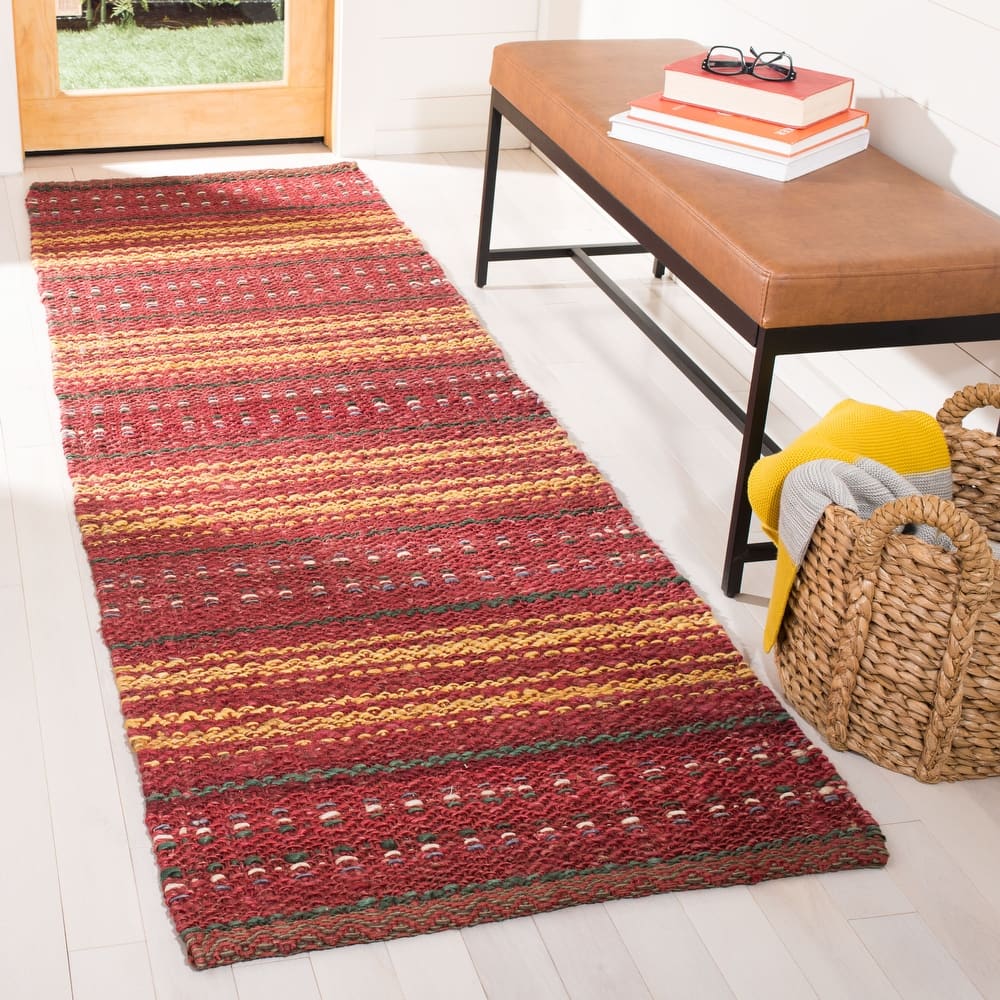 SAFAVIEH Handmade Natural Fiber Alyvia Stripe Jute Rug