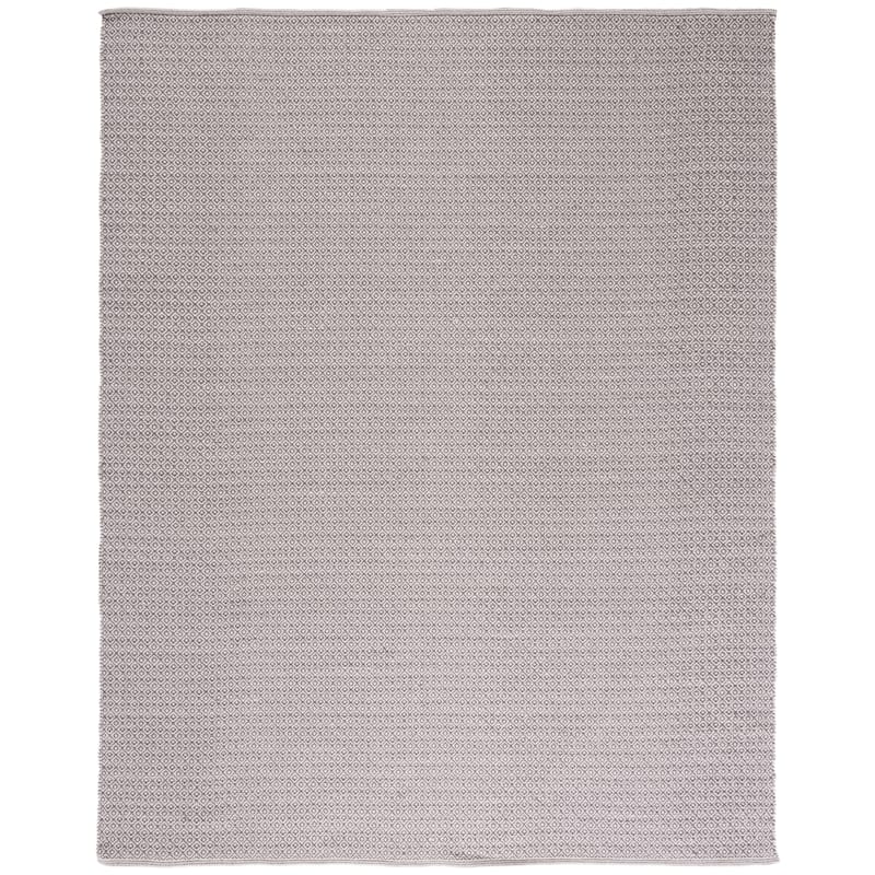 SAFAVIEH Montauk Bonita Handmade Cotton Area Rug - 8' x 10' - Ivory/Grey