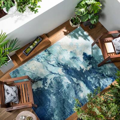 Livabliss Bodrum Modern Indoor/Outdoor Area Rug