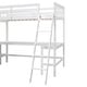 preview thumbnail 10 of 21, Wood Twin Size L-Shaped Loft Bed with Ladder and 2 Built-in L-Shaped Desks