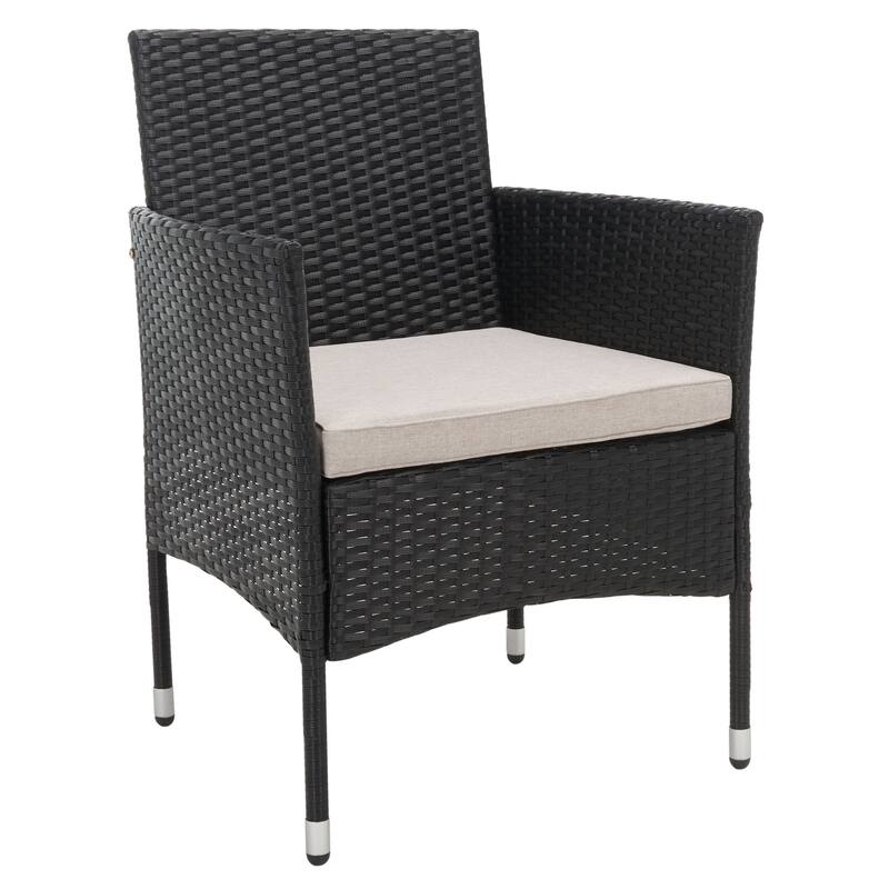 SAFAVIEH Outdoor Amiyah 4-Piece Conversation Patio Set - 42W x 33D x 23H