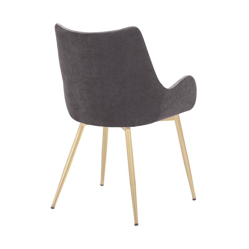 Avery Upholstered Dining Chair with Gold Legs
